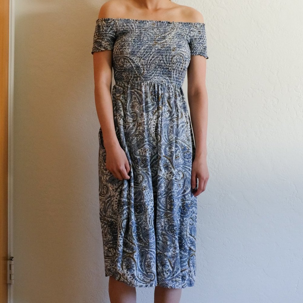 Old Navy Off-the-Shoulder Midi Dress